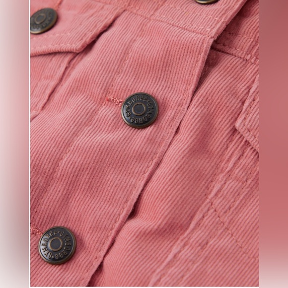 PINK GIRLS - LINED CORDUROY JACKET - Picture 3 of 5